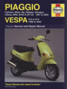 Paperback Piaggio: 1991-2003 Vespa: 1996-2003 Service and Repair Manual (Haynes Service & Repair Manuals) Book