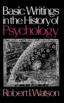 Hardcover Basic Writings in the History of Psychology Book