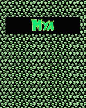 Paperback 120 Page Handwriting Practice Book with Green Alien Cover Mya: Primary Grades Handwriting Book