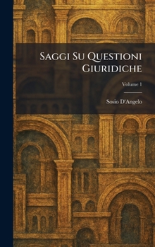 Hardcover Saggi Su Questioni Giuridiche [Italian] Book