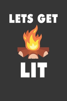 Paperback Lets Get Lit Notebook: Lined Journal, 120 Pages, 6 x 9, Affordable Gift Journal Matte Finish Book