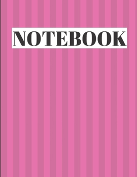 Notebook: Unlined Journal, Unlined diary or unlined Notebook, perfectly sized to 8,5X11 INCHES, 120 numbered pages/pink striped color