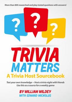 Paperback Trivia Matters: A Trivia Sourcebook Book