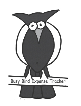 Hardcover Busy Bird Expense Tracker Book