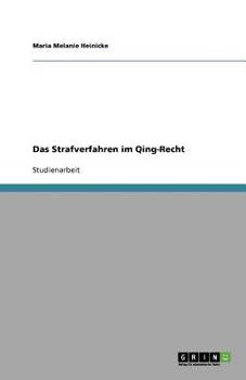 Paperback Das Strafverfahren im Qing-Recht [German] Book