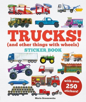 Hardcover Trucks! Sticker Book: (And Other Things with Wheels) Book