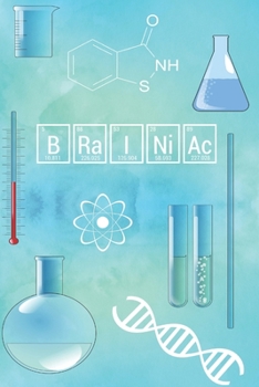 Paperback Brainiac Periodic Table Element Spelling: Science Chemistry Notebook/ 120 College Ruled Lined Blank Pages / 6" x 9" Book