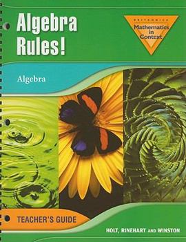 Paperback Algebra Rules!: Algebra Book