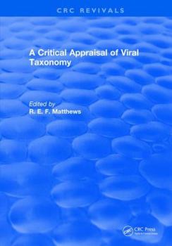 Hardcover A Critical Appraisal of Viral Taxonomy Book
