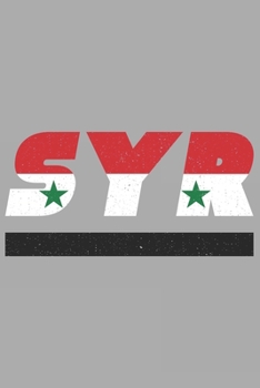 SYR: Syrien Notizbuch mit karo 120 Seiten in weiß. Notizheft mit der syrischen Flagge (German Edition)