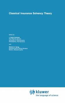 Paperback Classical Insurance Solvency Theory Book