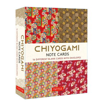Misc. Chiyogami Japanese, 16 Note Cards: 16 Different Blank Cards with 17 Patterned Envelopes in a Keepsake Box! Book