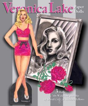 Paperback Veronica Lake Paper Dolls: 3 Dolls & '40s Wardrobe plus Bio Book