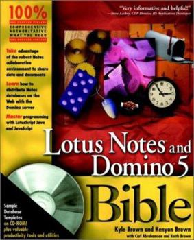 Paperback Lotus Notes and Domino 5 Bible [With CDROM] Book