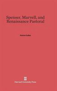Hardcover Spenser, Marvell, and Renaissance Pastoral Book