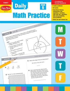 Paperback Daily Math Practice, Grade 6 Teacher Edition Book