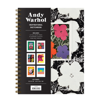Hardcover Andy Warhol Inspirational Sketchbook: Includes 12 Full-Color Pages of Artwork & Quotes from Andy Warhol Book