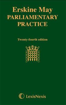 Hardcover Erskine May: Parliamentary Practice Book