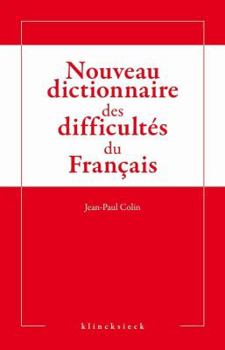 Paperback Nouveau Dictionnaire Des Difficultes Du Francais [French] Book