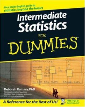 Paperback Intermediate Statistics for Dummies Book