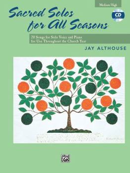 Paperback Sacred Solos for All Seasons: Medium High Voice, Book & CD Book