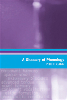 A Glossary of Phonology - Book  of the Glossaries in Linguistics
