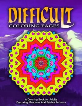Paperback DIFFICULT COLORING PAGES - Vol.7: coloring pages for girls Book