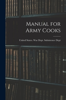 Paperback Manual for Army Cooks Book