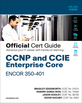 Hardcover CCNP and CCIE Enterprise Core Encor 350-401 Official Cert Guide Book
