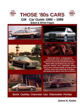 Paperback Those 80s Cars - GM (Black & White) Book