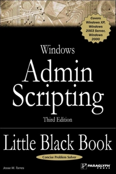 Paperback Windows Admin Scripting Little Black Book