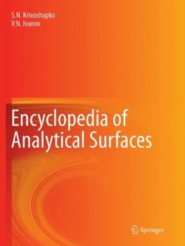 Paperback Encyclopedia of Analytical Surfaces Book
