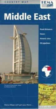 Map Middle East Map by Hema (Hema Maps International) (English, French and German Edition) Book