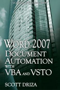 Paperback Word 2007 Document Automation with VBA and VSTO Book