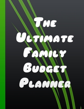 Paperback The Ultimate Family Budget Planner: Daily Weekly & Monthly Expense Tracker Organizer Bill and Expense Tracker List Black Cover Book