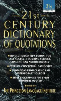 Mass Market Paperback 21st Century Dictionary of Quotations Book
