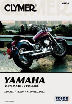Hardcover Clymer Yamaha V-Star 650, 1998-2005: Service Repair Maintenance Book