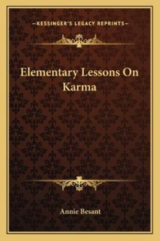 Elementary Lessons On Karma