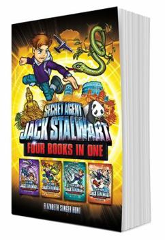 Hardcover Secret Agent Jack Stalwart (Books 5-8): The Secret of the Sacred Temple, the Pursuit of the Ivory Poachers, the Puzzle of the Missing Panda, Peril at Book