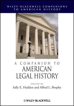 Paperback A Companion to American Legal History Book