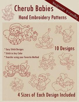 Paperback Cherub Babies Hand Embroidery Patterns Book