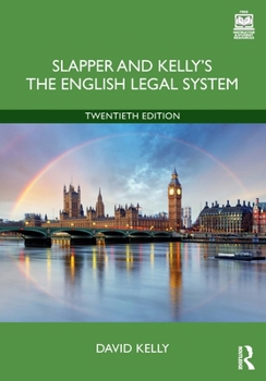 Paperback Slapper and Kelly's the English Legal System Book