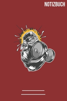 Notizbuch Affe Fitness: A5  Notebook • 111 Seiten  • Extra  Kalender 2020 •  Einzigartig •  Dotgrid •  Dotted •  Punktraster  • Geschenk • Geschenkidee (German Edition)