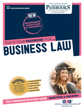 Paperback Business Law (Q-18): Passbooks Study Guide Volume 18 Book