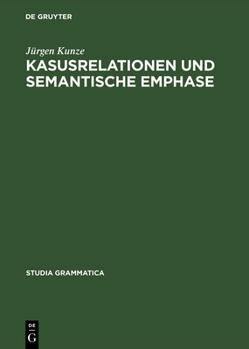 Hardcover Kasusrelationen und semantische Emphase [German] Book