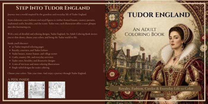 Paperback Tudor England: An Adult Coloring Book