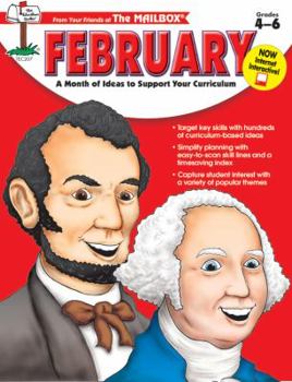 Paperback February A Month of Ideas at Your Fingertips (From Your Friends at the Mailbox, Grades 4-6) Book