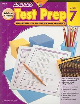 Paperback Advantage Test Prep, Grade 7: High-Interest Skill Building for Home and School Book