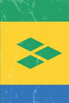 Paperback Saint Vincent and the Grenadines Flag Journal: Blank Lined Notebook to Write in Book
