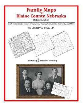 Paperback Family Maps of Blaine County, Nebraska Book
